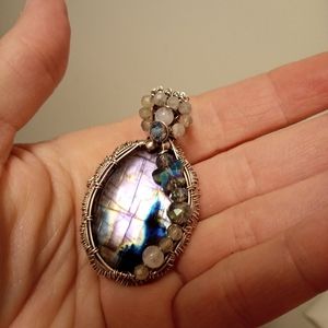 Purple Labradorite Pendant
